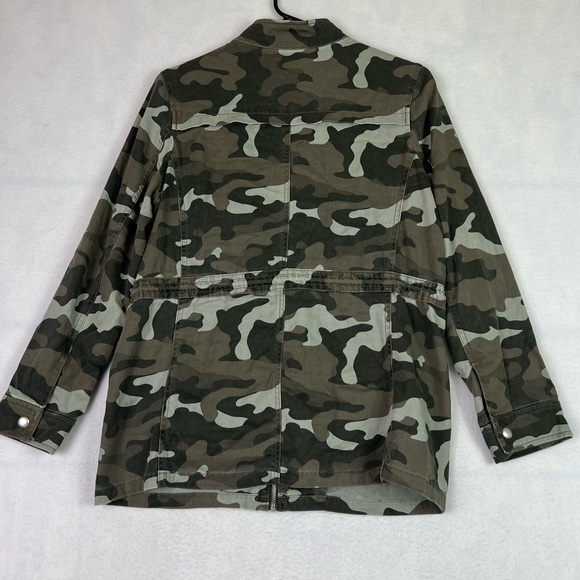 Express Camo Print Military Utility Zip Up drawstring Waist Jacket - Size S/P - Picture 4 of 10